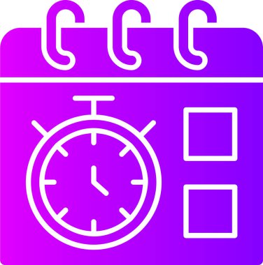 Alarm saat simgesi vektör illüstrasyonu