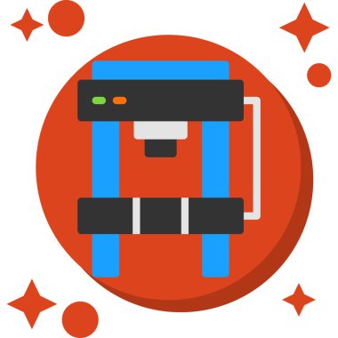 Yazıcı Düz Vektör Simgesi