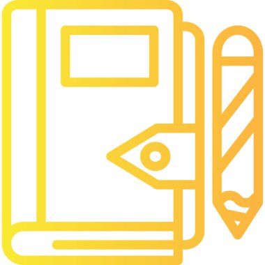 Bir kitabın vektör illüstrasyonu