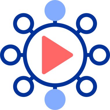 çalma simgesi, vektör çizimi beyaz arkaplanda izole edildi