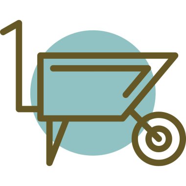 Alışveriş arabası ikon vektör illüstrasyonu