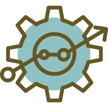 dişli simgesi vektör illüstrasyonu