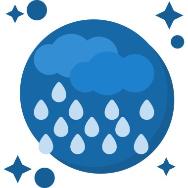 Bulut simgesi vektör illüstrasyonu