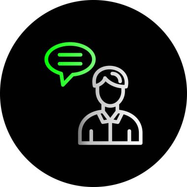 Çizim Geri besleme simgesi düz illüstrasyon