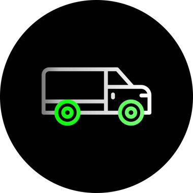 Benzersiz Otomobil Vektörü Kabartma Simgesi