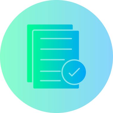 Simge vektör illüstrasyonunu kontrol et basit tasarım