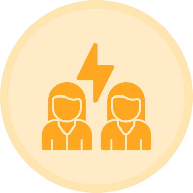 İş ekibi. Basit resimleme