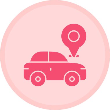 araba konumu vektör simgesi