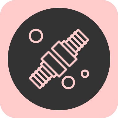 Modern oto tamir simgesinin vektör illüstrasyonu