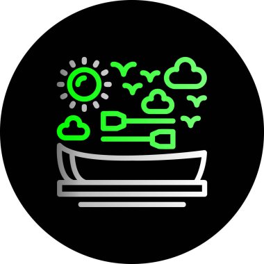 Benzersiz modern ikon vektör illüstrasyonu