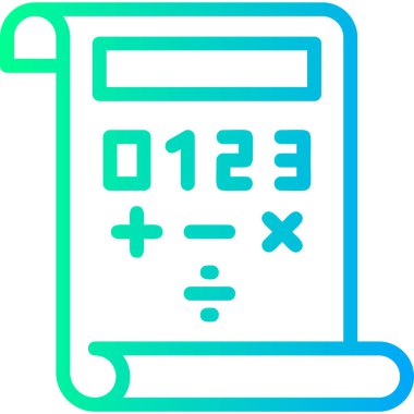 Hesap makinesi. Web simgesi basit illüstrasyon