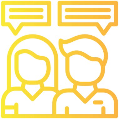 Konuş. Web simgesi basit illüstrasyon