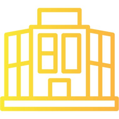 Okul ikonu. vektör illüstrasyonu