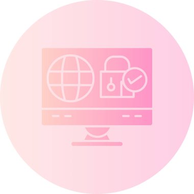 İnternet simgesi, vektör illüstrasyonu