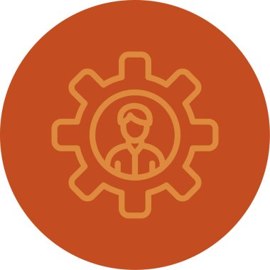 dişli simgesinin vektör illüstrasyonu