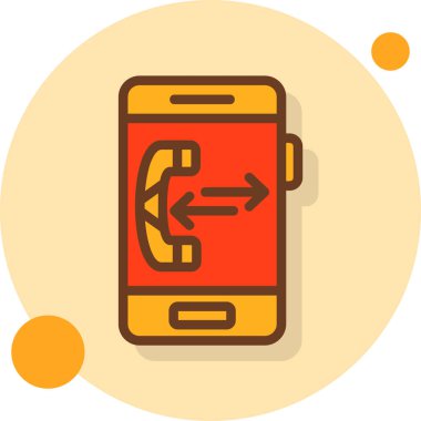 - Telefon. Web simgesi basit illüstrasyon