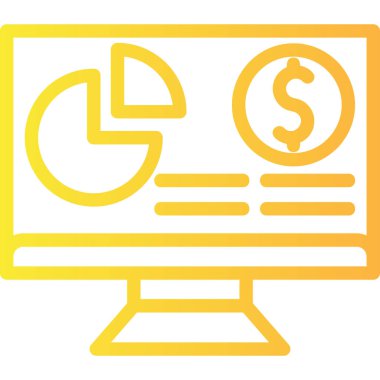 Dolar simgesi vektör illüstrasyonu