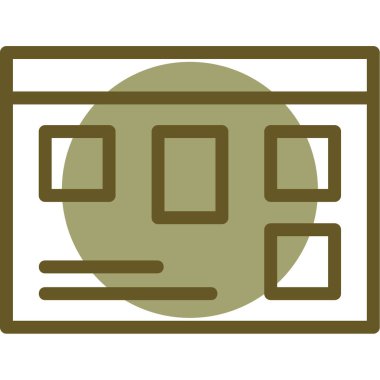 Web simgesi vektör illüstrasyonu