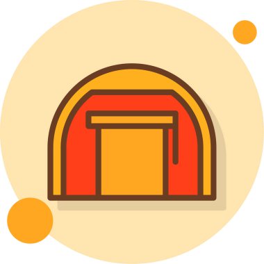 Bina. Web simgesi basit illüstrasyon