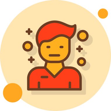 avatar erkek insan simgesi - özet biçimi