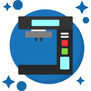 ATM makine simgesi, düz biçim