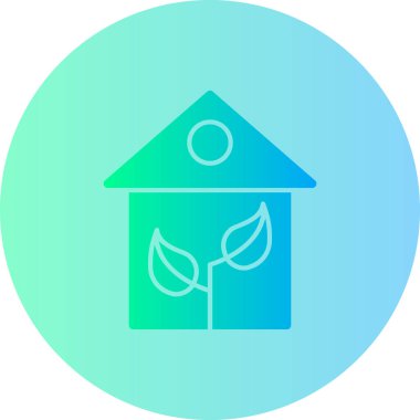 Bir bitki simgesinin vektör illüstrasyonu