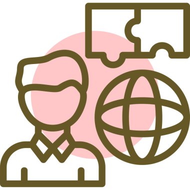 Küresel simge vektör illüstrasyonu