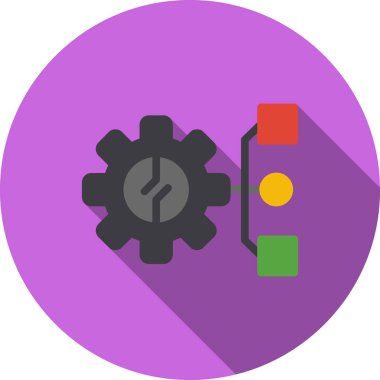 vektör simgesi düz resimleme ayarlanıyor