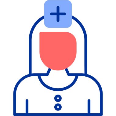 Doktor Web simgesi basit illüstrasyon, vektör illüstrasyonu