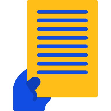 kontrat belgesi simgesi doldurulmuş - özet biçimi