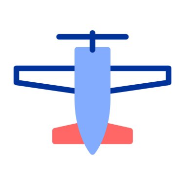 Uçak. Web simgesi basit illüstrasyon