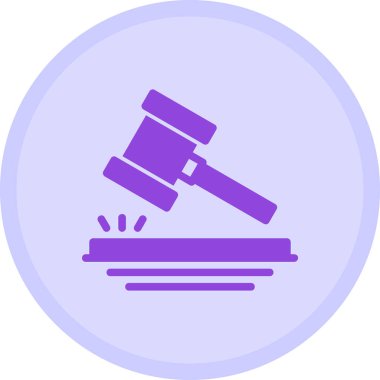 Adalet hukuku. Web simgesi basit illüstrasyon