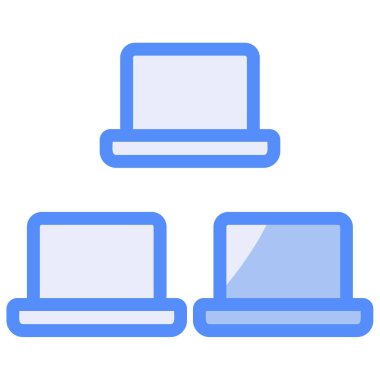 Laptop Düz Vektör Simgesi