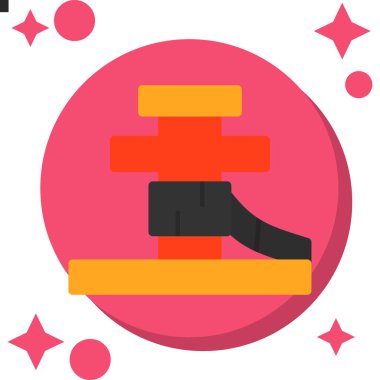 Boks eldivenleri web simgesi, basit vektör