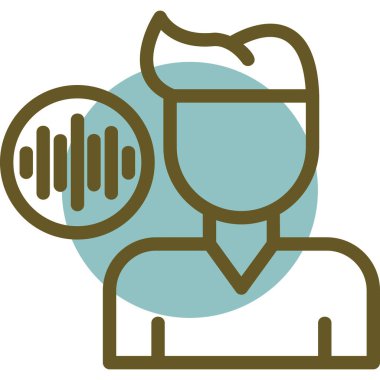 Bir insan simgesinin vektör illüstrasyonu