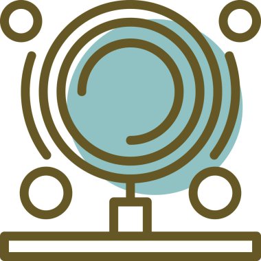 Modern simgenin vektör illüstrasyonu