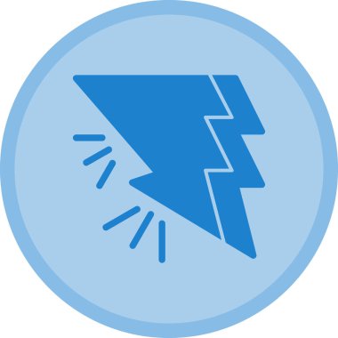 Şimşek simgesinin vektör illüstrasyonu