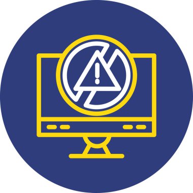 Dizüstü bilgisayar simgesi vektör çizimi