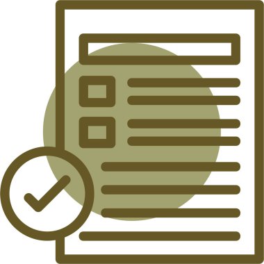 belge simgesi vektör illüstrasyonu