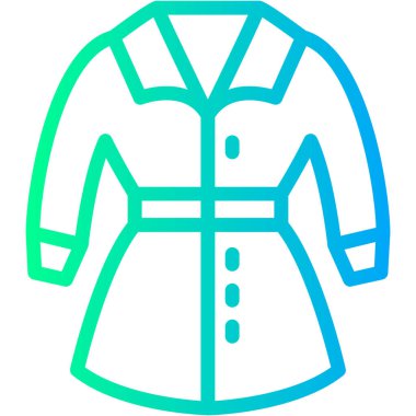 Kıyafetler. Web simgesi basit illüstrasyon