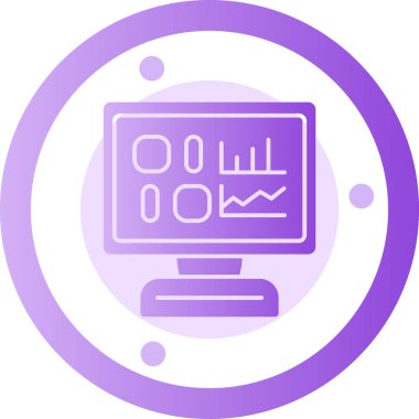 Bilgisayar. Web simgesi basit illüstrasyon