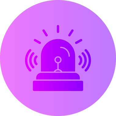 Alarm simgesi, vektör illüstrasyonu