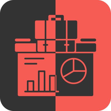 Grafik & çizelgesi için İş Yönetimi Düz simgesi