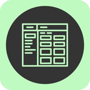 Tarayıcı. Web simgesi basit illüstrasyon