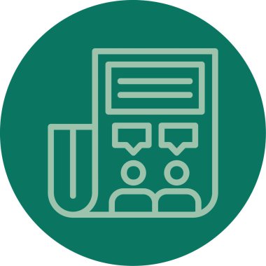 Bir kitap simgesinin vektör illüstrasyonu