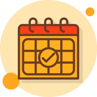 Takvim simgesi vektör illüstrasyonu