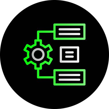 veri ayarı simgesi, vektör illüstrasyonu