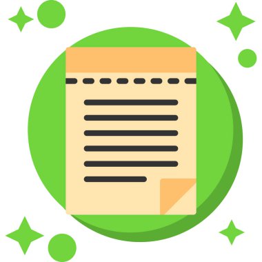 belge simgesi vektör illüstrasyonu