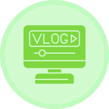 Blog. Web simgesi basit illüstrasyon