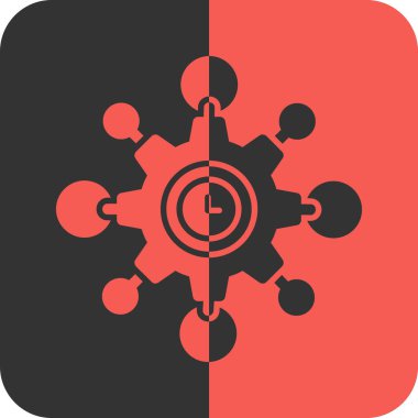 zaman simgesi, vektör illüstrasyonu